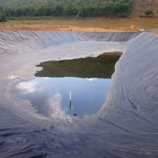 Geomembrana de los revestimientos del biodigestor del vertedero del trazador de líneas del estanque de la presa del PVC 1m m del HDPE